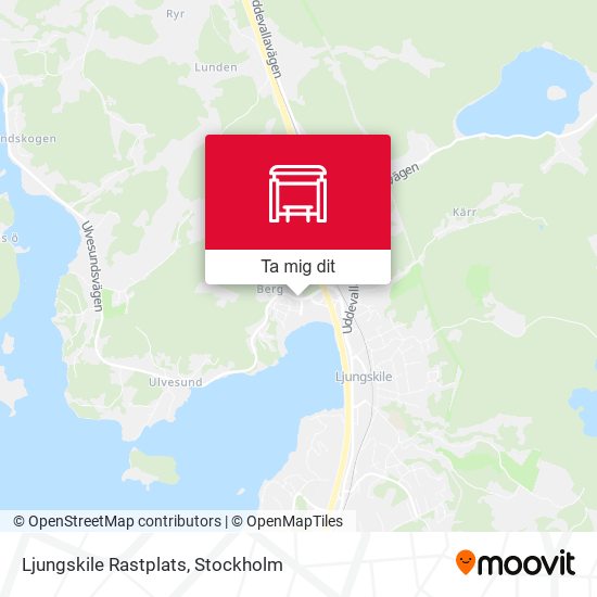 Ljungskile Rastplats karta