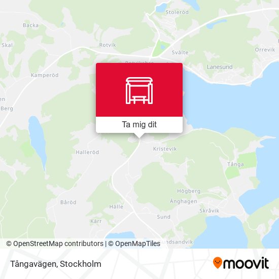 Tångavägen karta