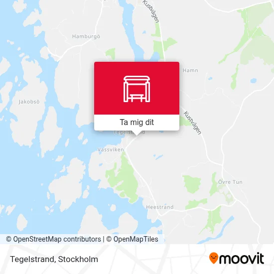 Tegelstrand karta