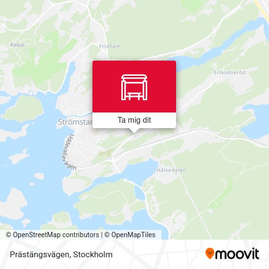 Prästängsvägen karta