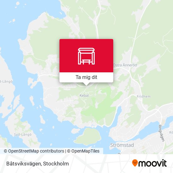 Båtsviksvägen karta