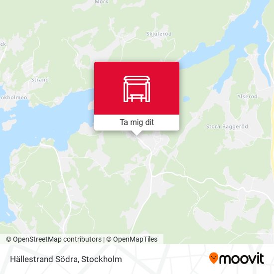 Hällestrand Södra karta