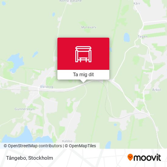 Tångebo karta