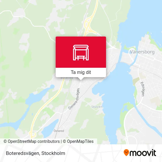 Boteredsvägen karta