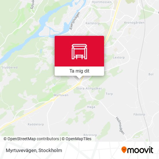 Myrtuvevägen karta