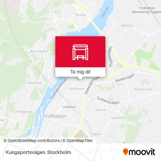 Kungsportsvägen karta