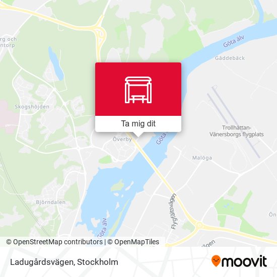 Ladugårdsvägen karta