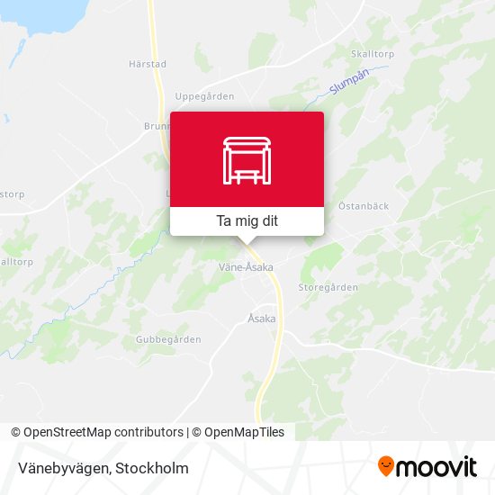Vänebyvägen karta