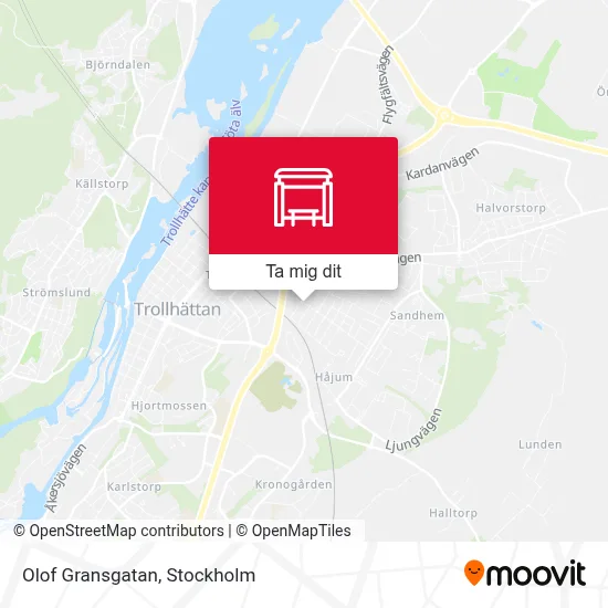 Olof Gransgatan karta