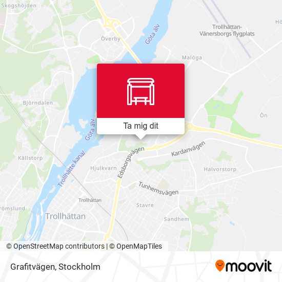 Grafitvägen karta
