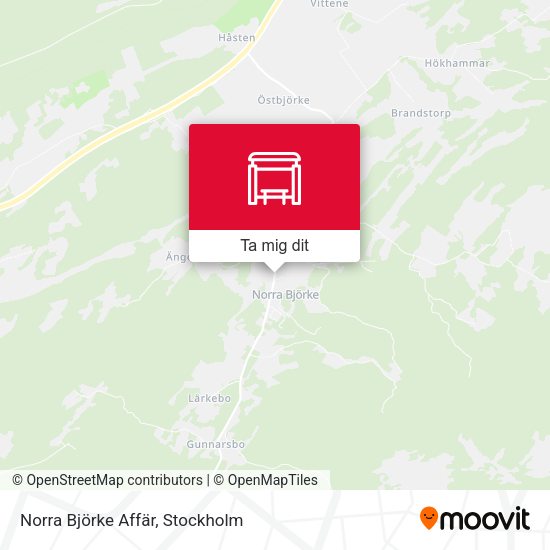 Norra Björke Affär karta