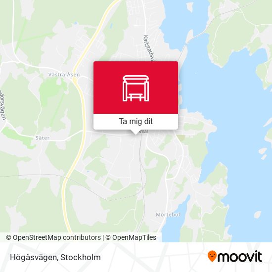 Högåsvägen karta