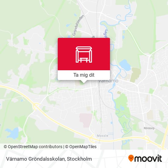 Värnamo Gröndalsskolan karta