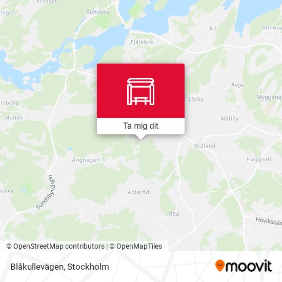 Blåkullevägen karta