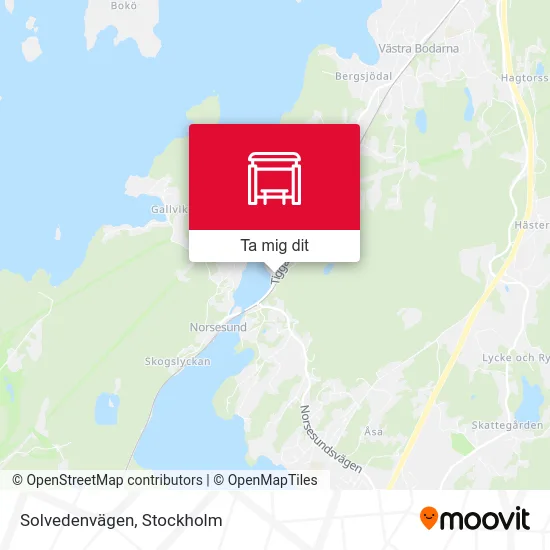 Solvedenvägen karta