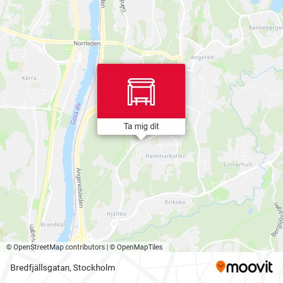 Bredfjällsgatan karta