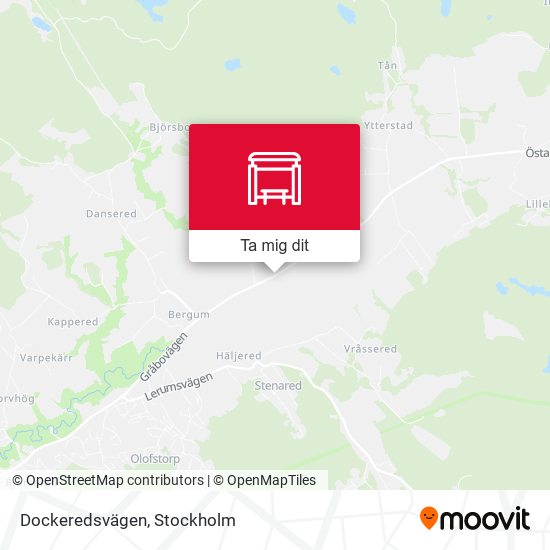 Dockeredsvägen karta