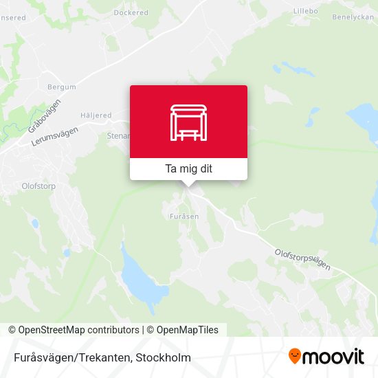 Furåsvägen/Trekanten karta