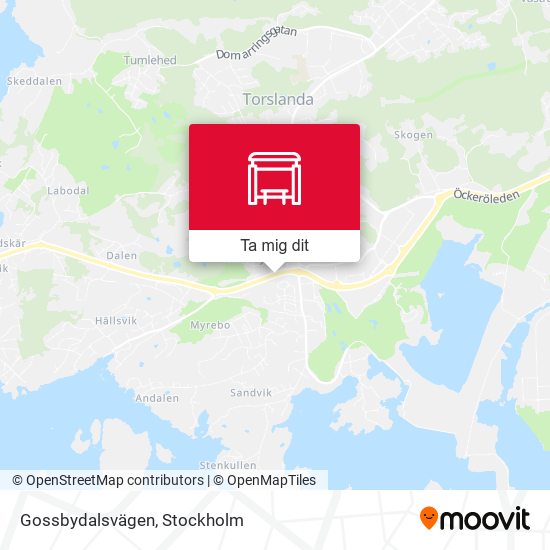 Gossbydalsvägen karta