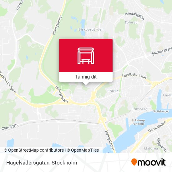 Hagelvädersgatan karta