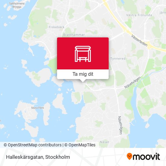 Halleskärsgatan karta