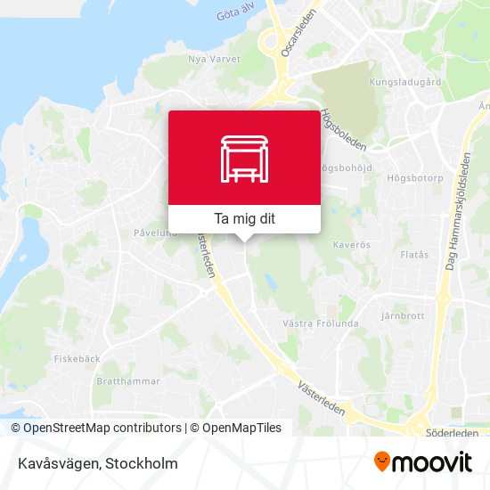 Kavåsvägen karta