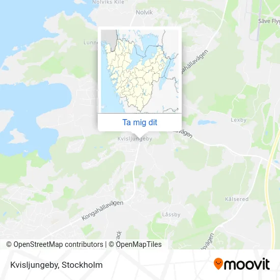 Kvisljungeby karta