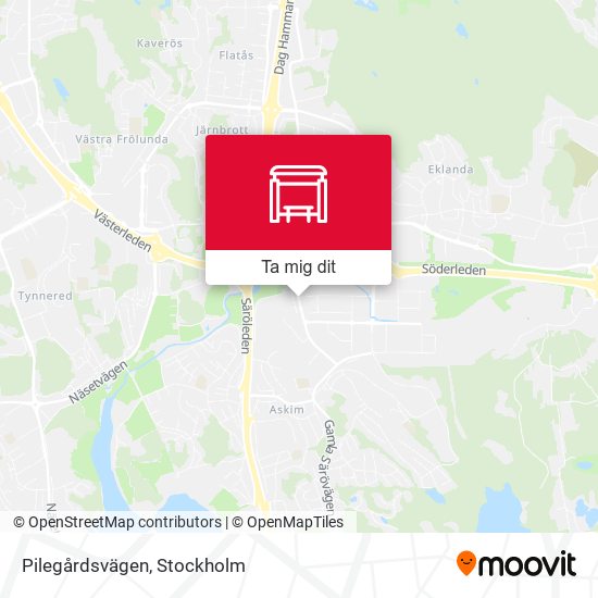 Pilegårdsvägen karta