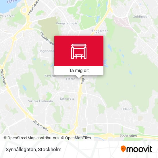 Synhållsgatan karta