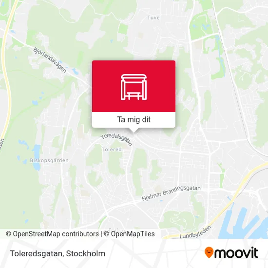 Toleredsgatan karta