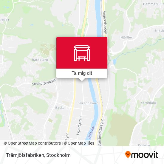 Trämjölsfabriken karta