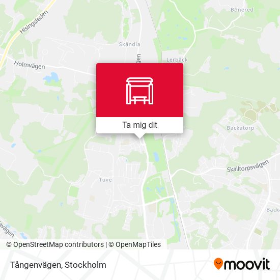 Tångenvägen karta