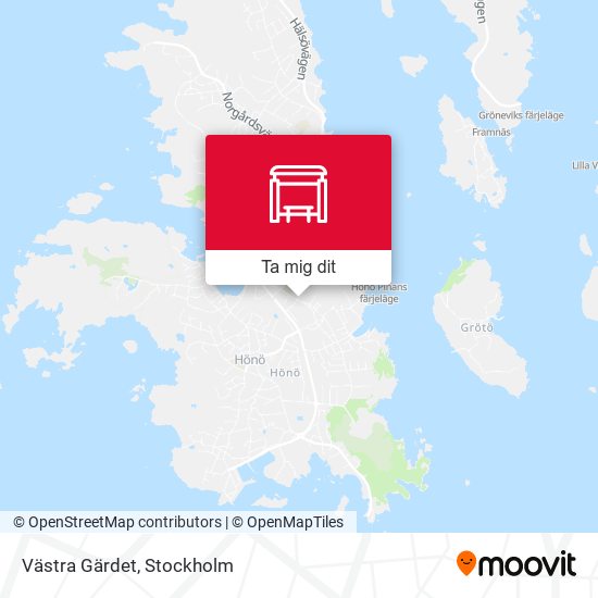 Västra Gärdet karta