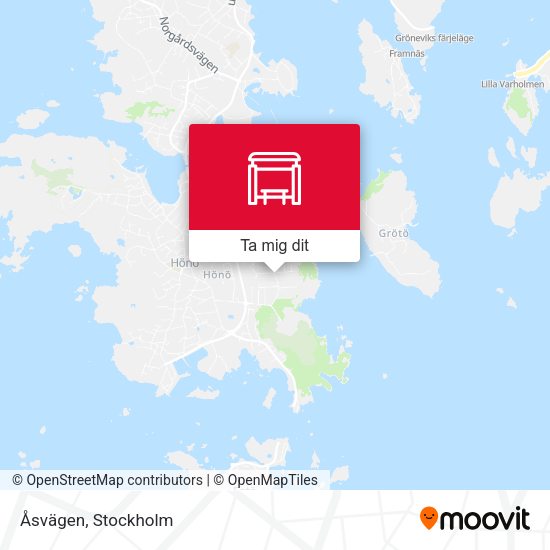 Åsvägen karta