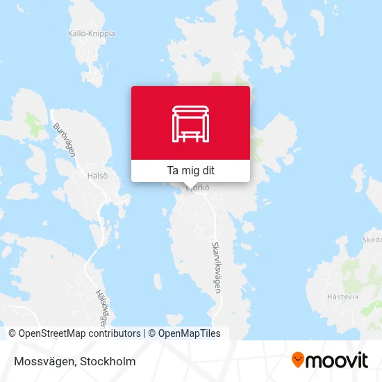 Mossvägen karta