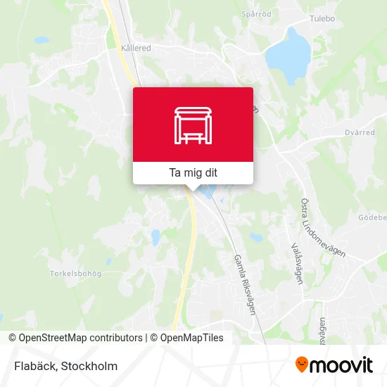 Flabäck karta