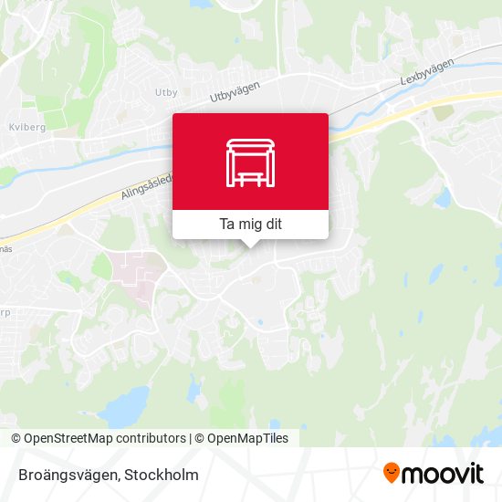 Broängsvägen karta