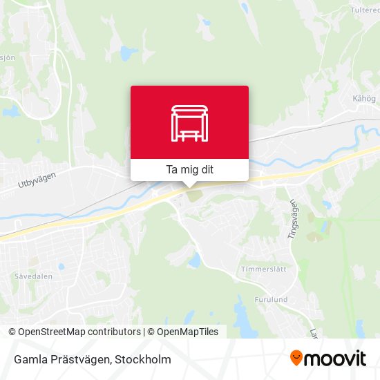 Gamla Prästvägen karta