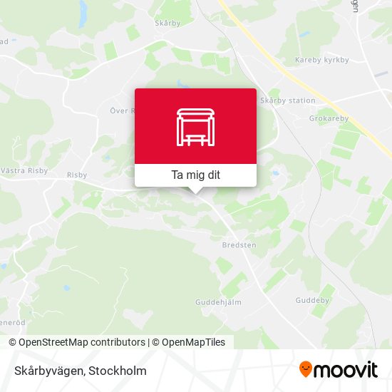 Skårbyvägen karta