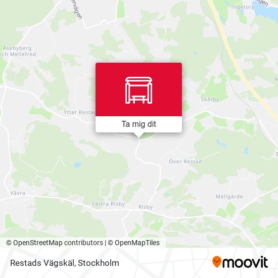 Restads Vägskäl karta