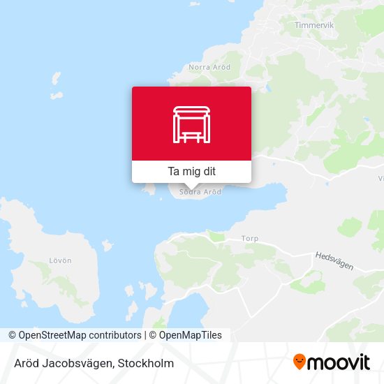 Aröd Jacobsvägen karta