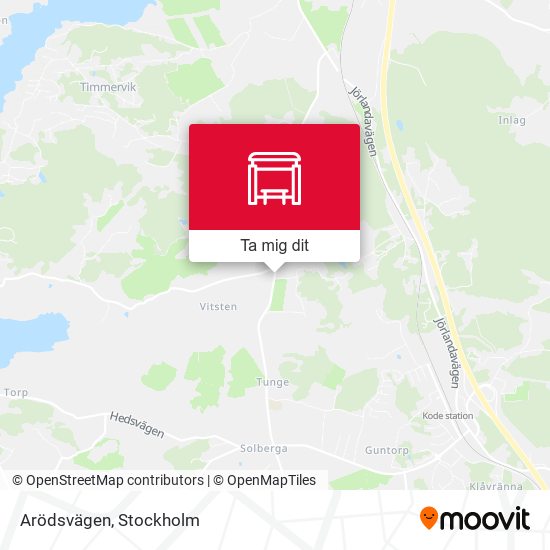 Arödsvägen karta