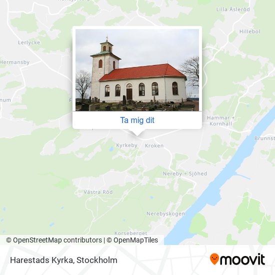 Harestads Kyrka karta