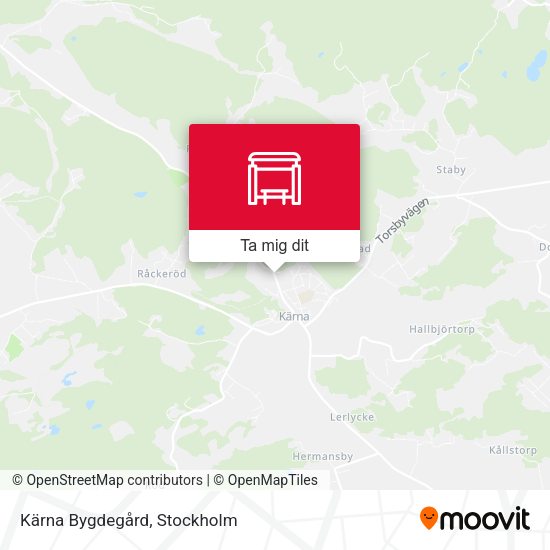 Kärna Bygdegård karta