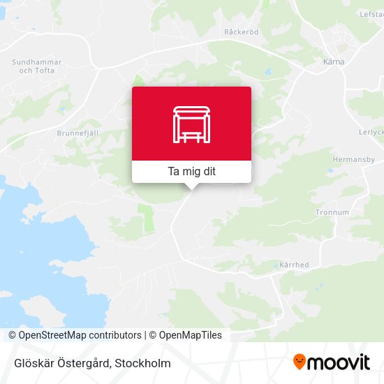 Glöskär Östergård karta
