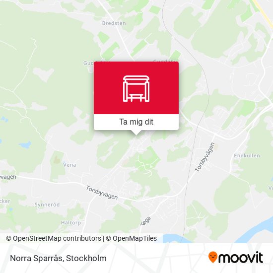 Norra Sparrås karta