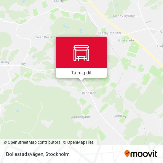 Bollestadsvägen karta