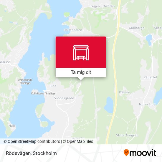 Rödsvägen karta