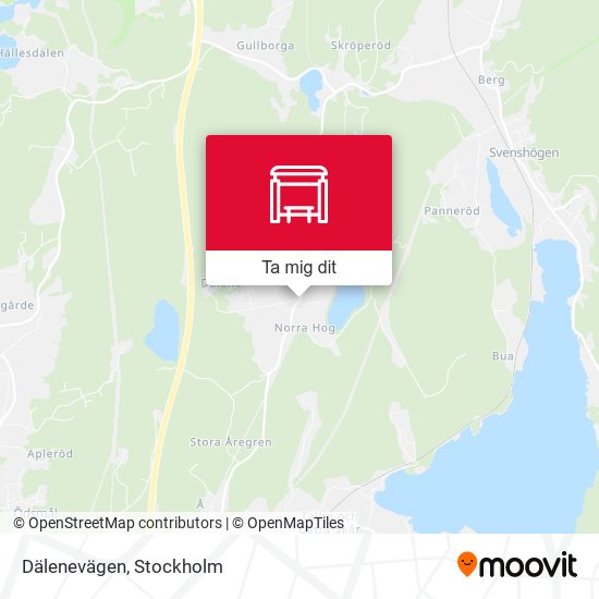 Dälenevägen karta