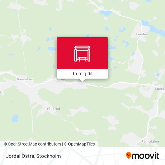 Jordal Östra karta